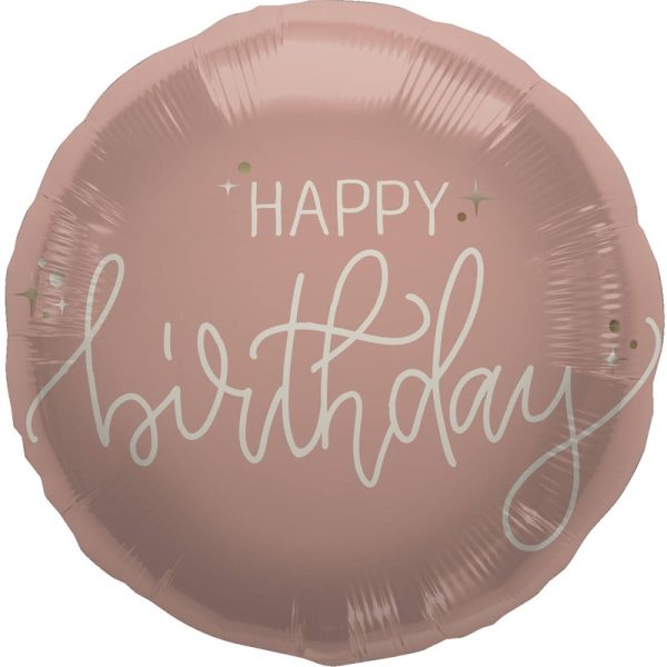 HBD Creme Rose - 18" - 68710