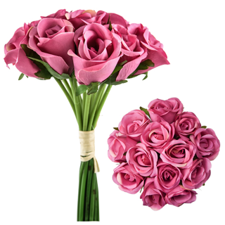 25cm ROSEBUD BUNDLE DARK PINK - 879971