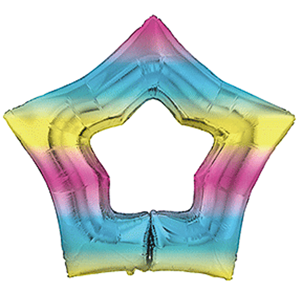 Flexmetal 34"Gradient Rainbow Hole Star - 901501G