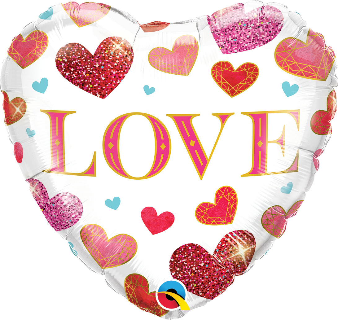 18" HEART 01CT - LOVE JEWEL HEARTS