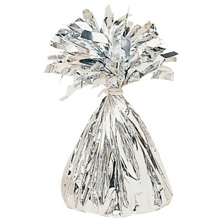 Silver Foil Balloon Weights 170g/6oz - 12 PC - 991365-18