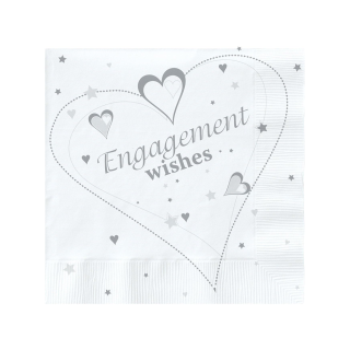 Engagement Wishes Luxury Napkins -30cm - 20ct - 978963
