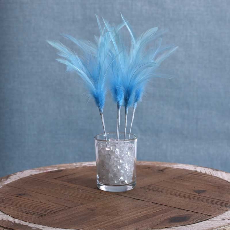 Narrow Feather x 6 Baby Blue