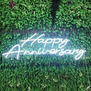 Happy Anniversary Neon Sign - 100 8 35cm