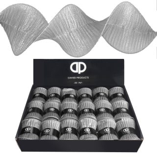 Davies Ruffle Ribbon Silver - 56792