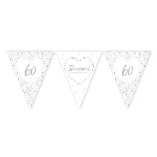 Diamond Anniversary Foil Bunting