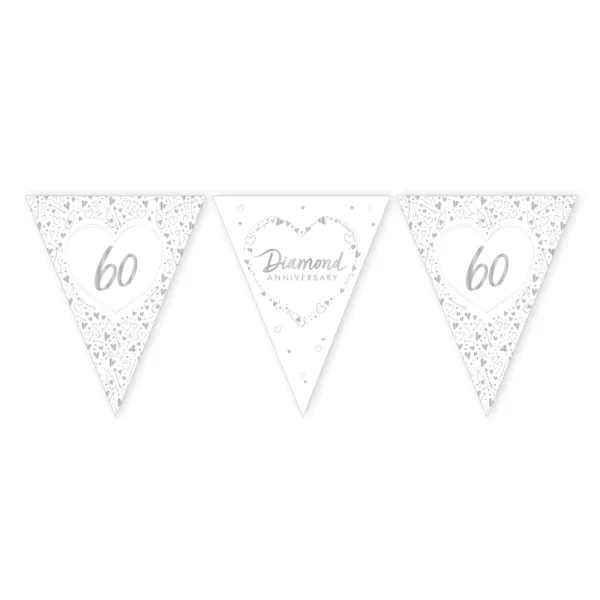 Diamond Anniversary Foil Bunting