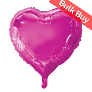 Sensations 18" Magenta Hearts Bulk Offer 100 Pieces BL-HTSC18/14