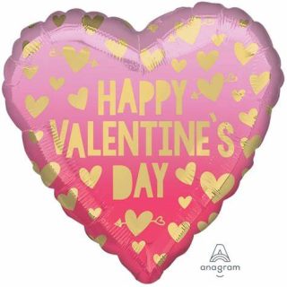 PINK OMBRE HAPPY VALENTINE'S DAY