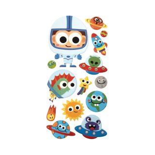 3D Embelished Space Stickers x 14