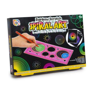 RAINBOW SPIRAL SCRATCH ART - R06-0320