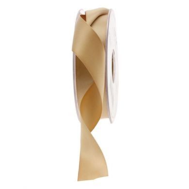 25mm x 20m Gold Double Faced Satin Ribbon