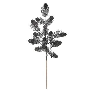 Glitter Feather spray Black - XMA6583