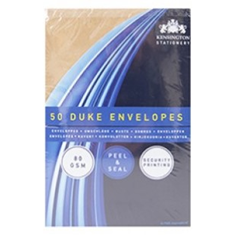 DUKE MANILA PEEL AND SEAL ENVELOPES - PACK OF 50 - 387020