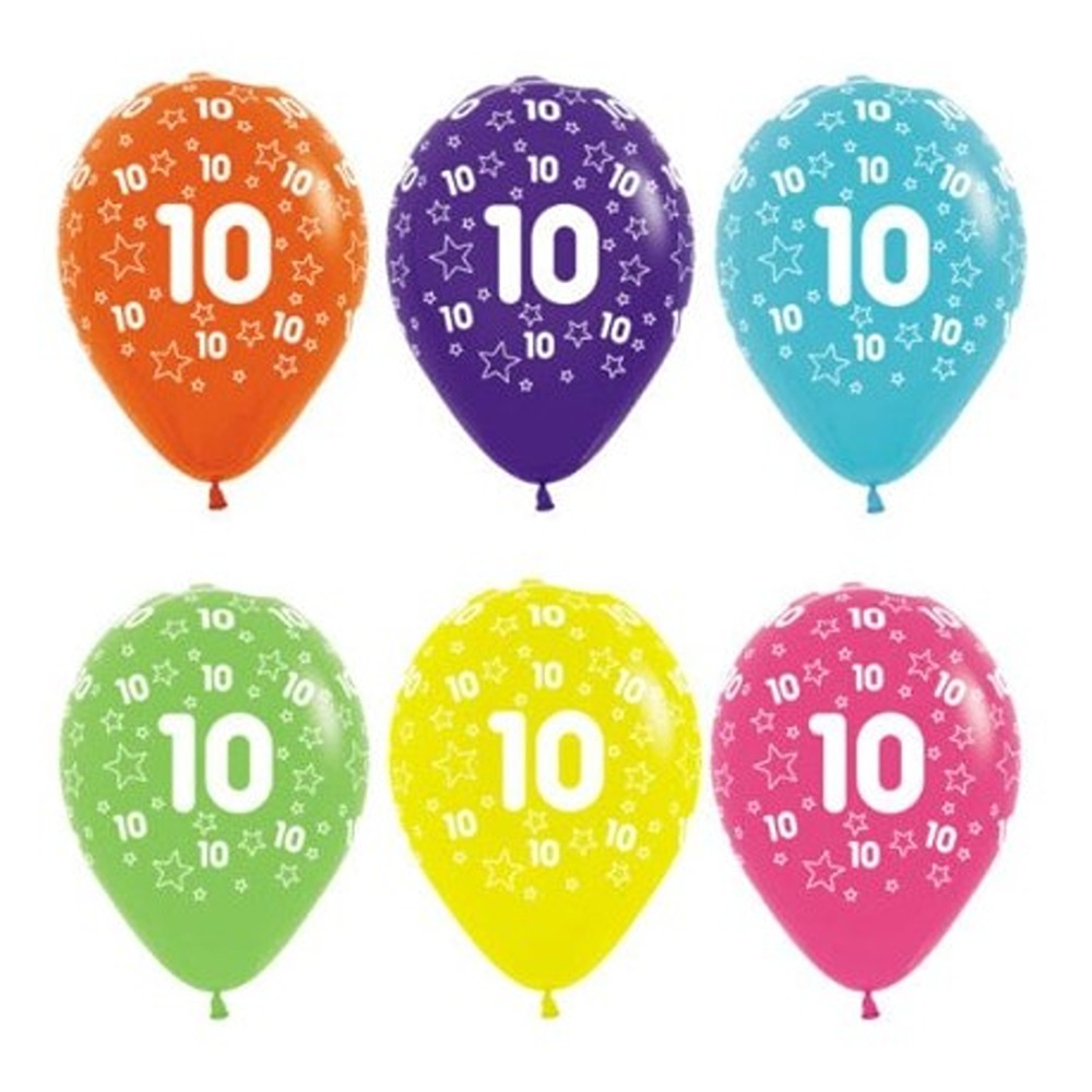 Sempertex - 10th Stars Tropical Assorted - 12" - 25ct - 20009820