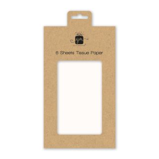 Design Group - WHITE TISSUE PAPER - 6pc - TIWI/2