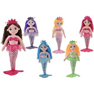55CM PLUSH MERMAID - 6 ASSORTED COLOURS - TY1641