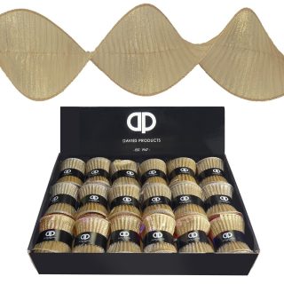 Davies Ruffle Ribbon Gold - 56793