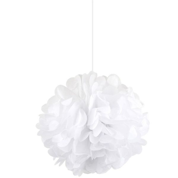 Apac - Paper Pom Pom White - 15" - 12pk - WED234