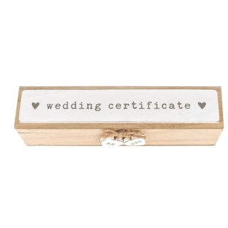 WIDDOP & CO - Love Story Certificate Holder "Wedding Certificate" - WG1122
