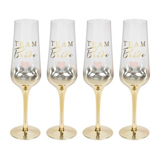 WIDDOP & CO - Bridal Shower Set of 4 Prosecco Glasses - WG1052