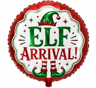 PRE ORDER - 18" ELF ARRIVAL - RED/GREEN - 17171