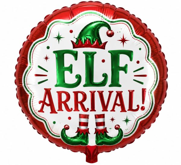 PRE ORDER - 18" ELF ARRIVAL - RED/GREEN - 17171