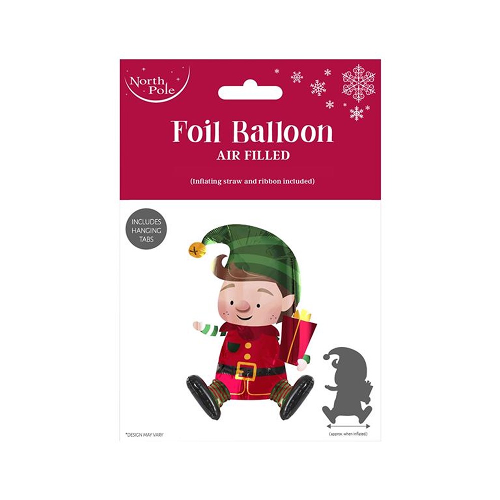 ELF SITTING FOIL BALLOON 47X48CM 48S - X-31810-BC