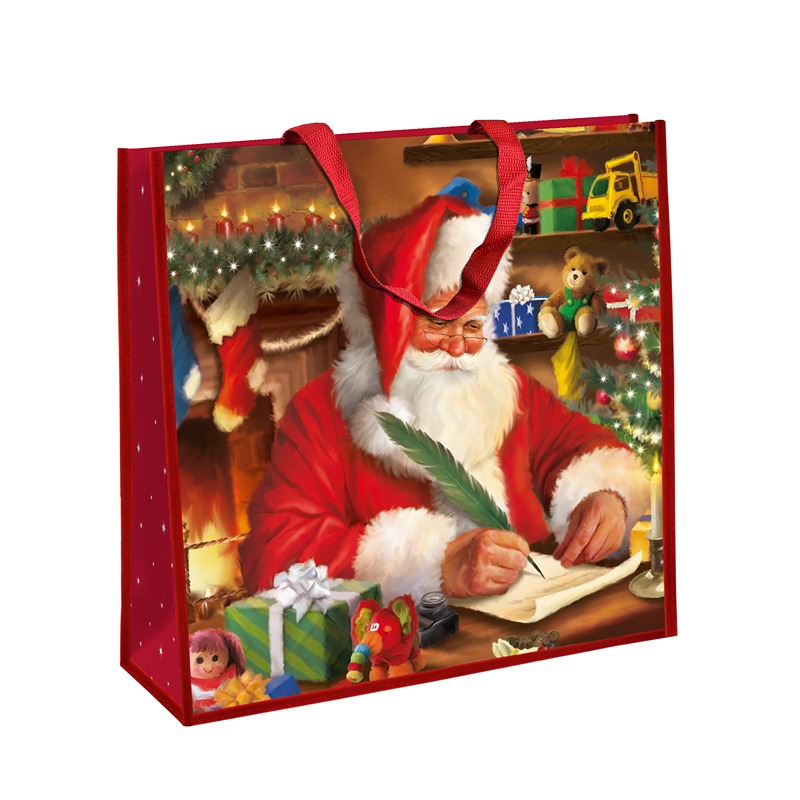 Trad Santa Jumbo Square Gift Bag - X-37325-23C