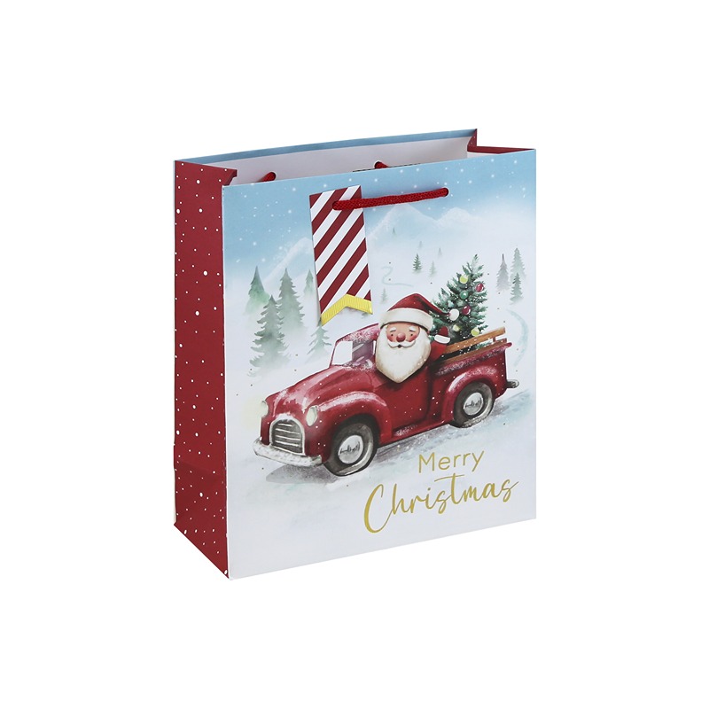 Eurowrap - SANTA CAR WHITE KRAFT MED - X-37400-3C