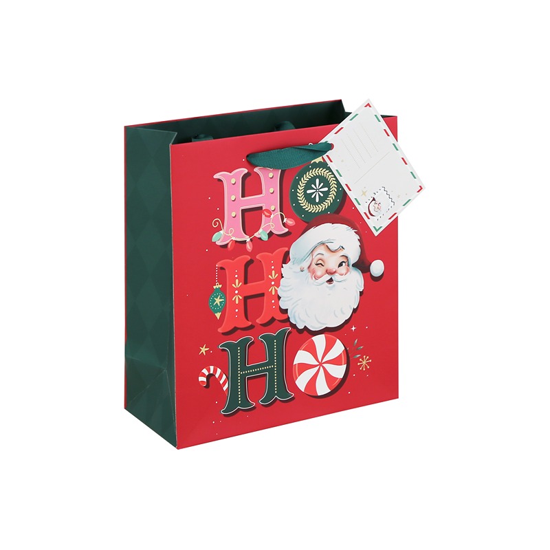Vintage Santa HoHoHo Medium Bag - X-37490-3C