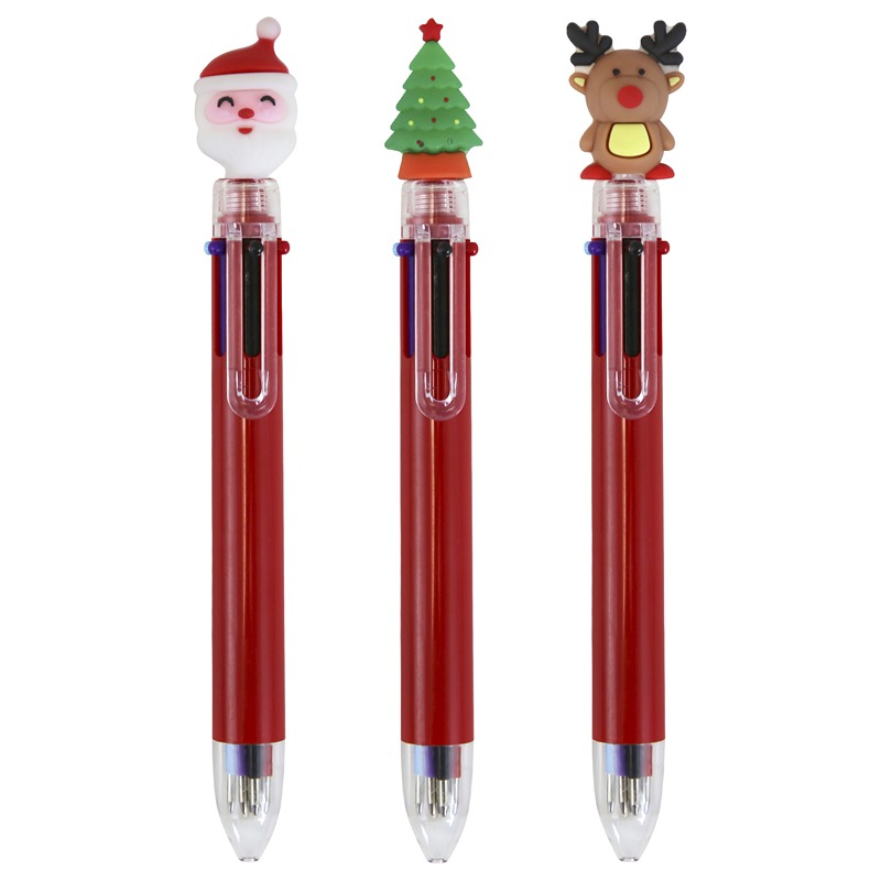 Jolipad Multi Colour Xmas Pens - X-37625-JPC
