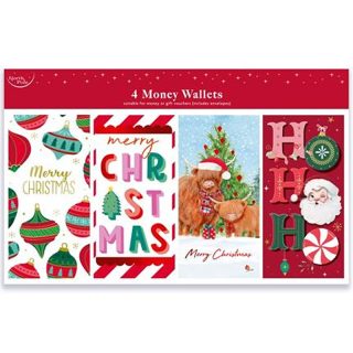 4PK CONTEMP MONEY WALLET POLYBAG - X-37649-MWC