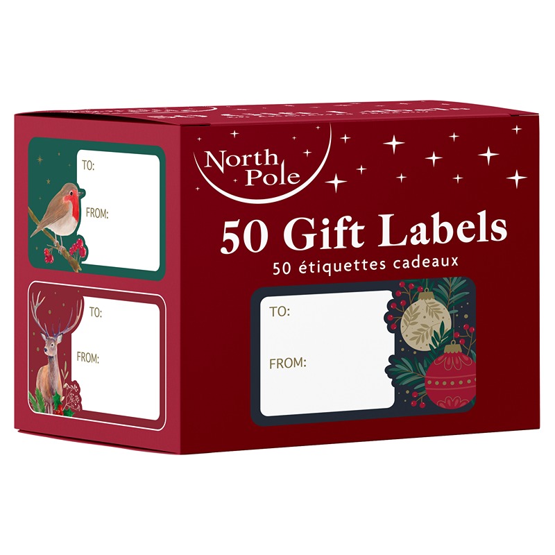 Trad Christmas Stickers - 50pk - X-37970-GTC