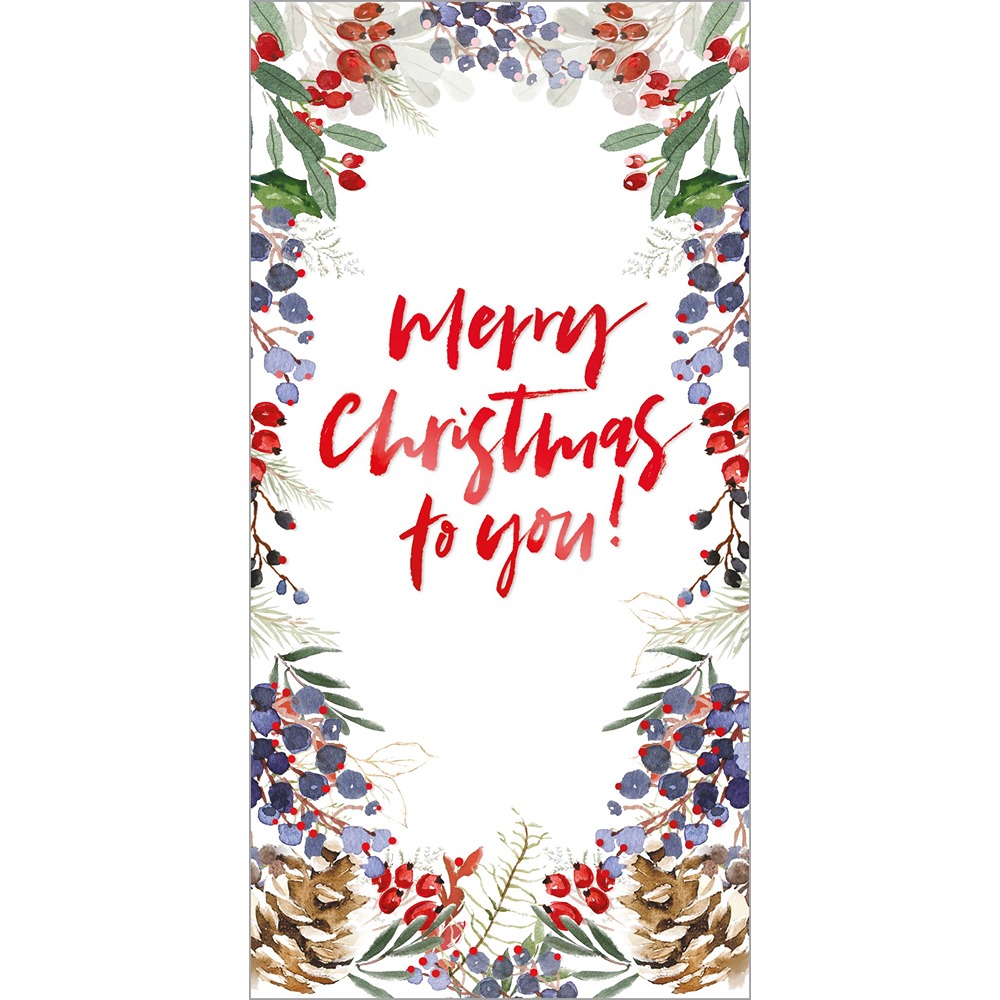 Christmas Wishes /Merry Christmas Money Wallets (6 a pack)- XMW5502