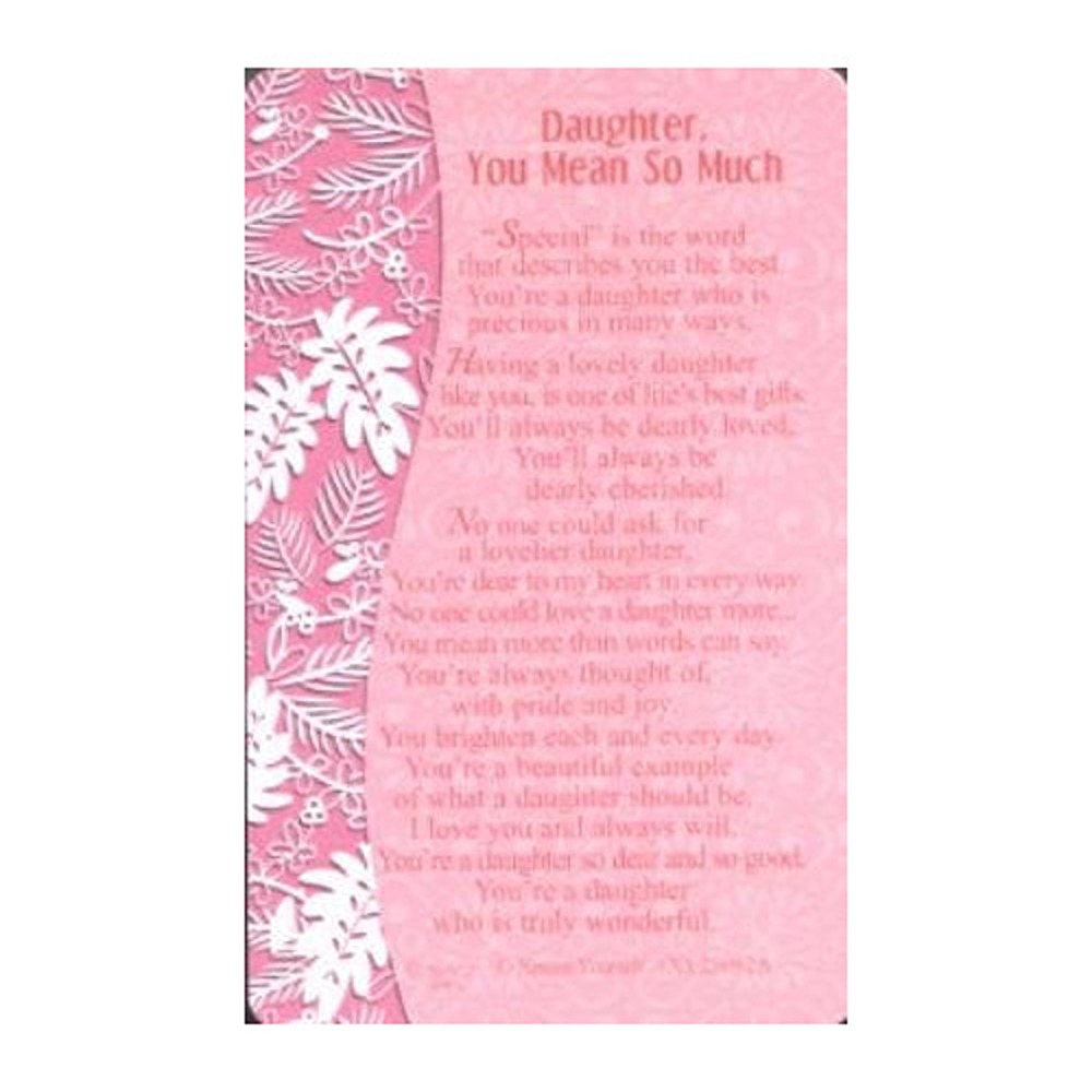 Daughter, You Mean So Much - XY25082