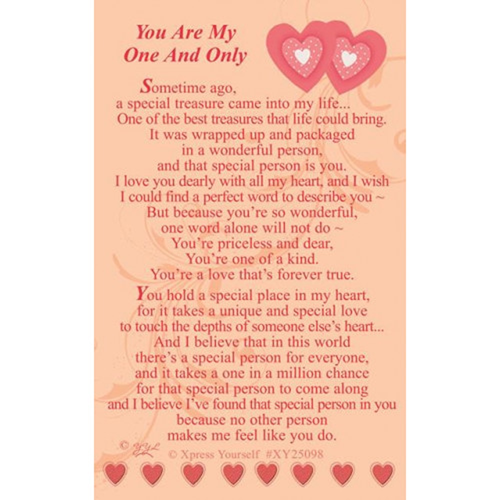 You Are My One And Only - XY25098