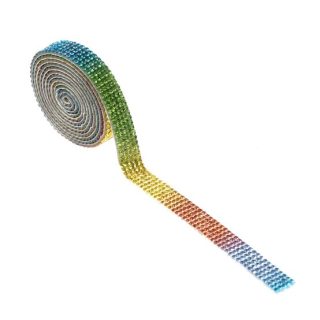 Rainbow Gems on a roll 1cm x 1mtr