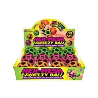 80mm Squishy Hex Balls - B3602