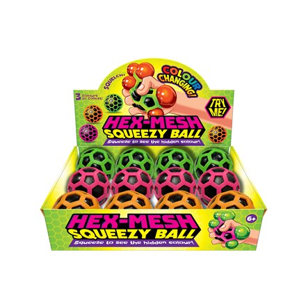 80mm Squishy Hex Balls - B3602
