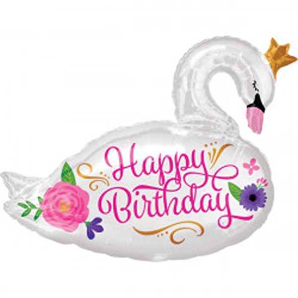 Amscan - BEAUTIFUL SWAN BIRTHDAY SHAPE P35 -29" x 22" - 3565101