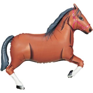 Betallic 43" Shape Brown Horse Packaged (B)