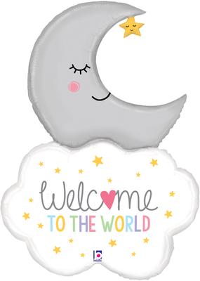 Grabo/Betallic 42" Shape Welcome Baby Moon (D) Pkg