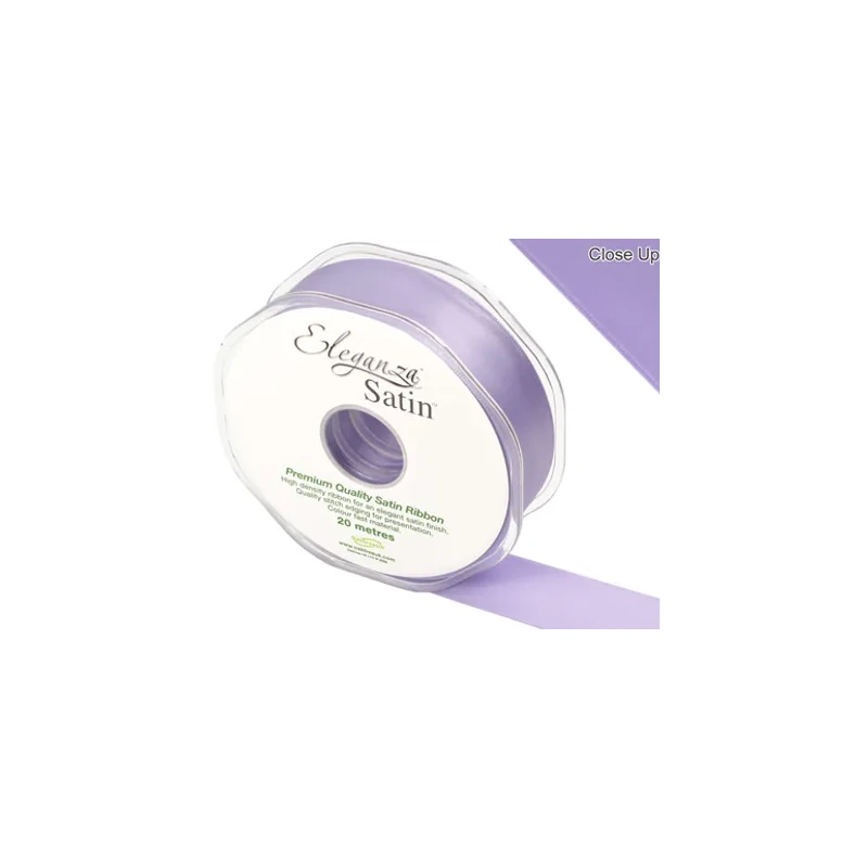 Eleganza Double Faced Satin 25mm x 20m Lavender No.45 - 454246