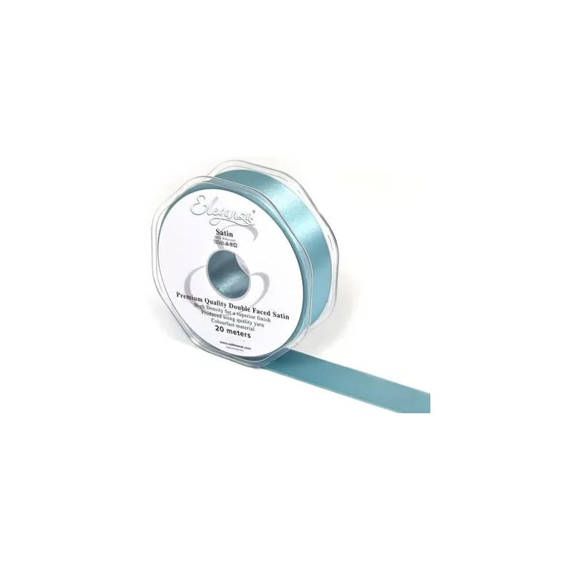 Eleganza Double Faced Satin 25mm x 20m Sea Breeze No.59 - 454536
