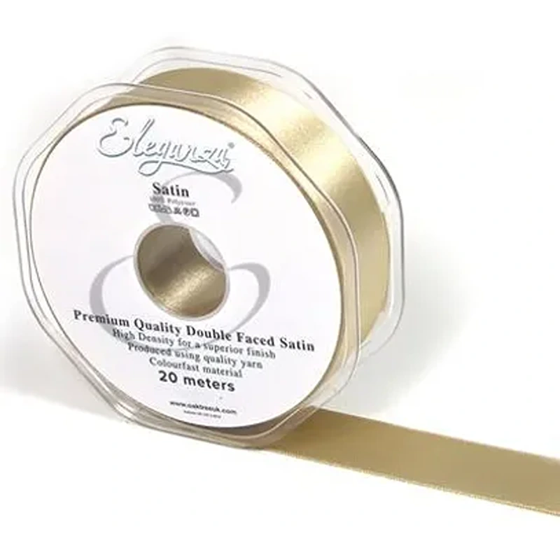 Eleganza Double Faced Satin 25mm x 20m Taupe No.03 - 454550