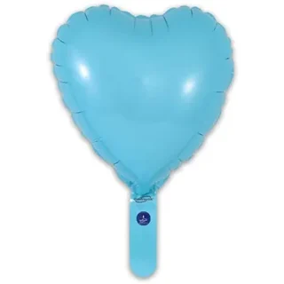 Oaktree 9" Matte Blue Heart Packaged - 5pcs - 602601