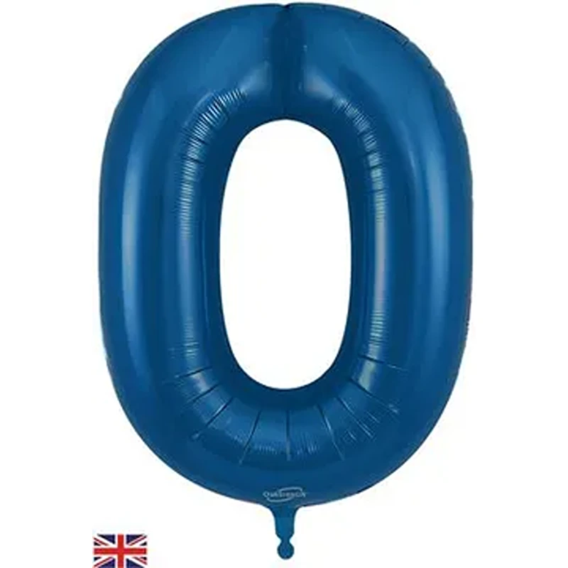 Oaktree 34" Number 0 Metallic Navy Blue - 607408