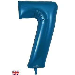 Oaktree 34" Number 7 Metallic Navy Blue - 607477