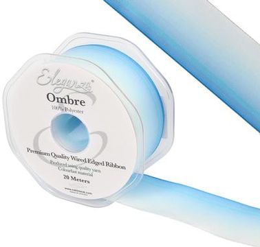 Eleganza Wired Edge Ombre Ribbon 38mm x 20m Tone No.298